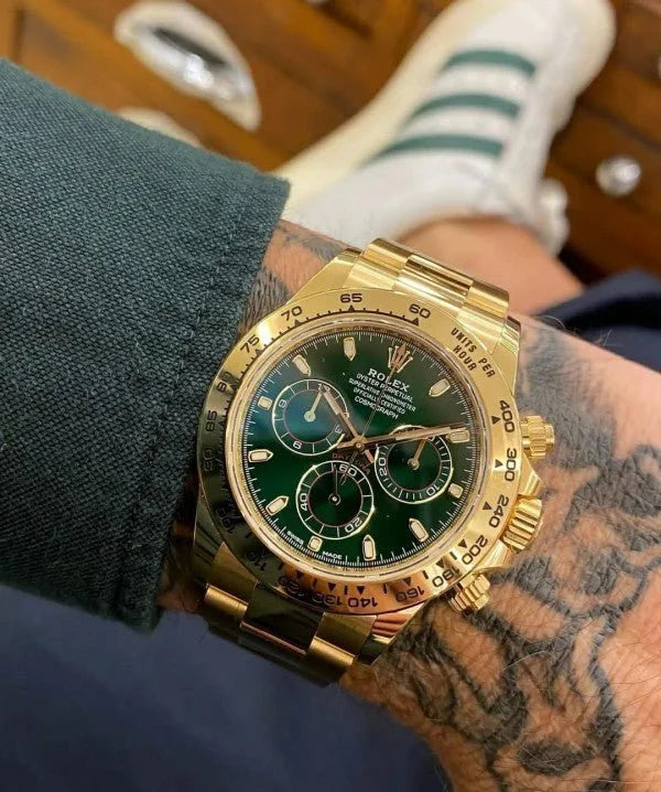 luxury Watch DAYTONA AUTOMATIC GOLDEN GREEN