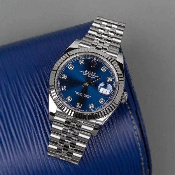 luxury Watch DATEJUST SILVER BLUE AUTOMATIC