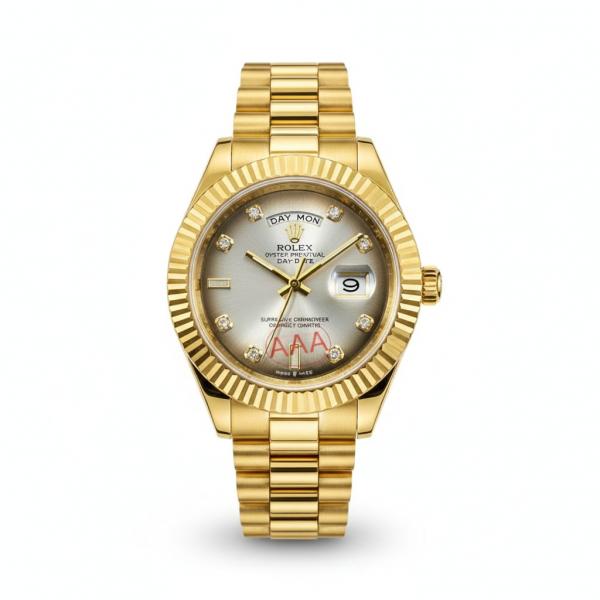 luxury Watch Role_x Oyster Perpetual Day Date Diamond Gold-Grey
