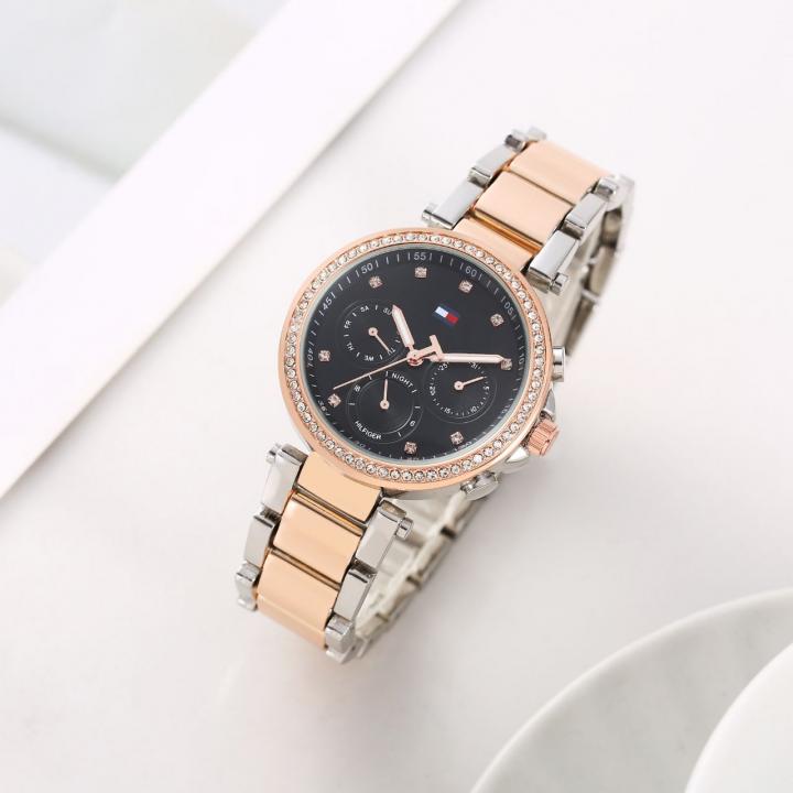 luxury Watch Tom_my_Hilfi_ger Emily 2Ton-Copper-Black