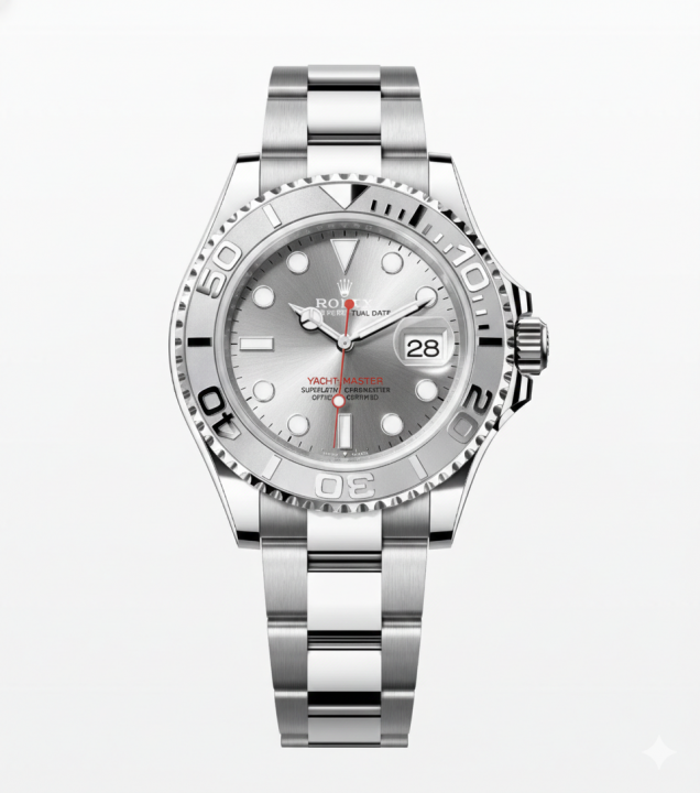 luxury Watch Rolex_Mens_Yatch_Master_Chain_Silver