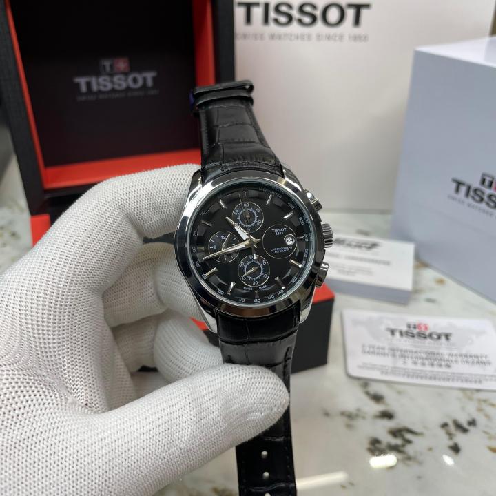 luxury Watch Tisso_t 1853 Couturier Black-Silver