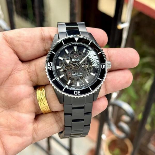 luxury Watch Rad_o Captain Cook HighTech Automatic Black-Silver