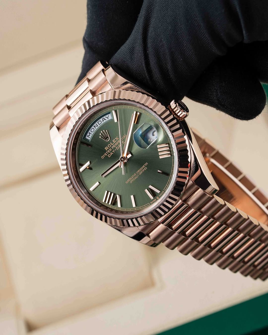 luxury Watch DAY DATE GREEN DIAL
