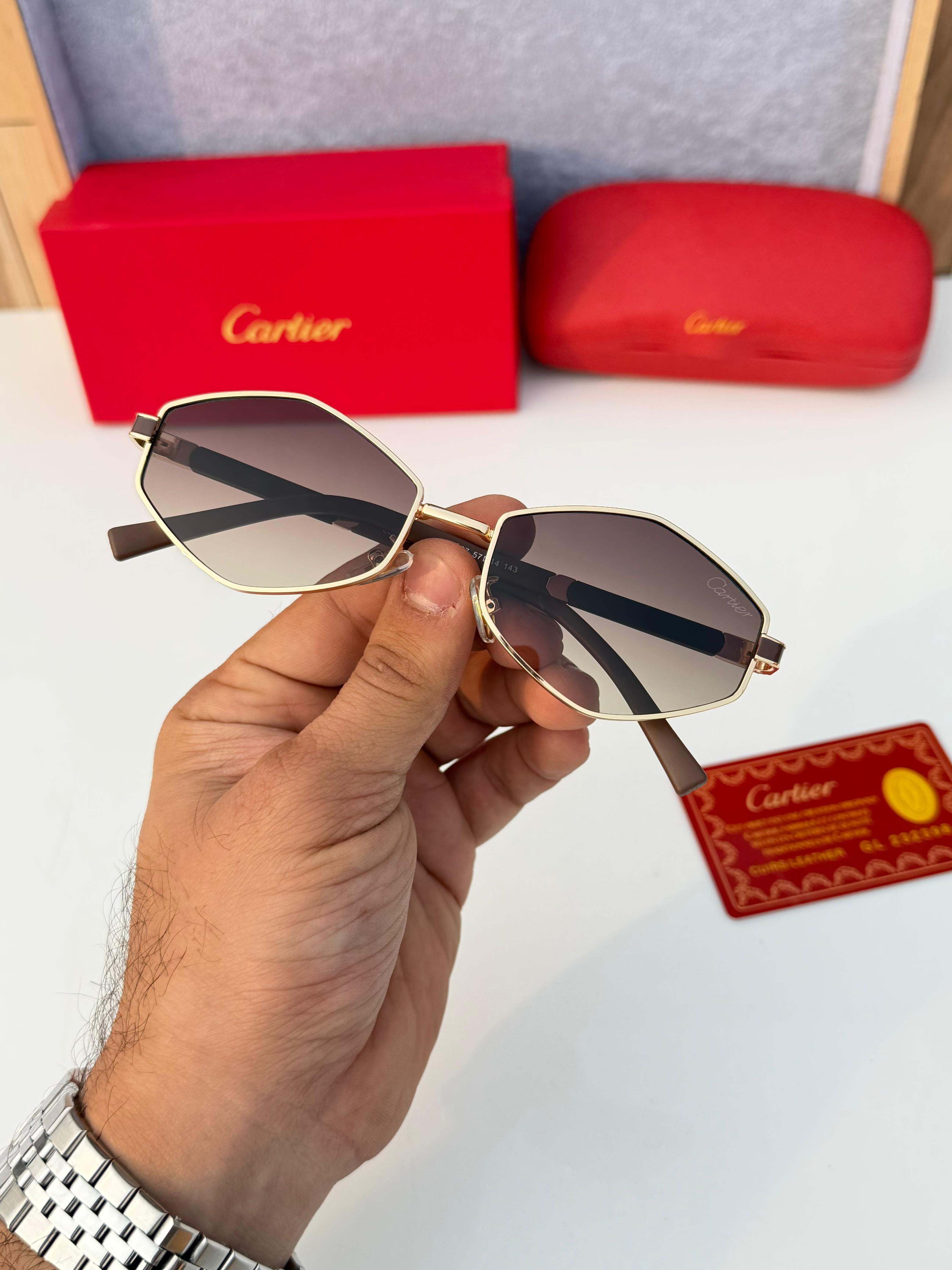 Cartier 24097 gold brown
