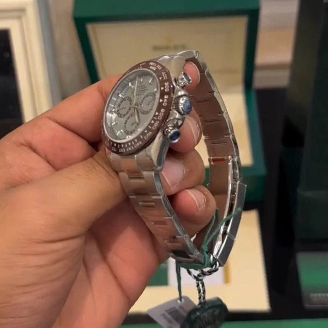 luxury Watch Daytona Platinum Ice Metal Virat Kholi Watch