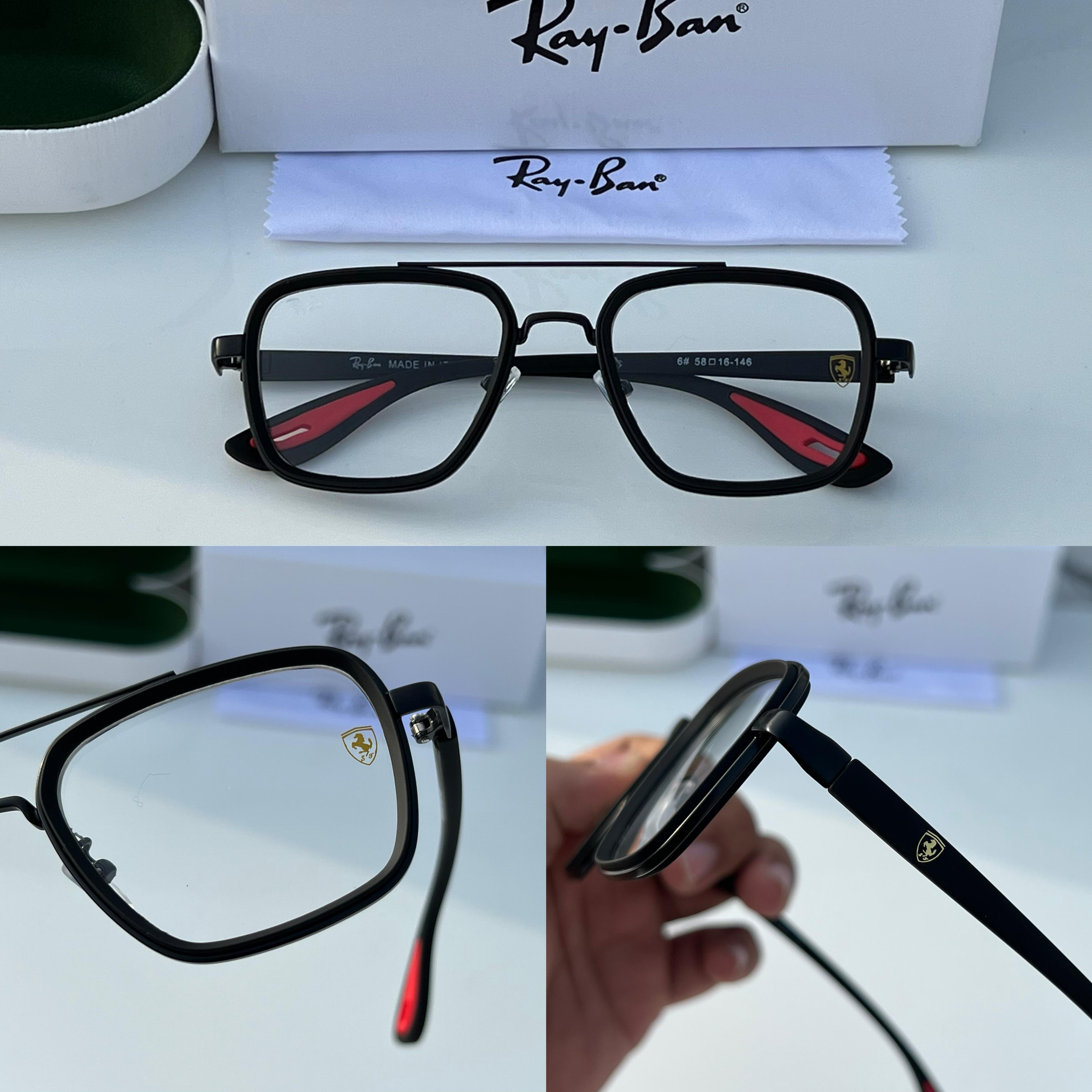 *Rayban 06 black plano*
