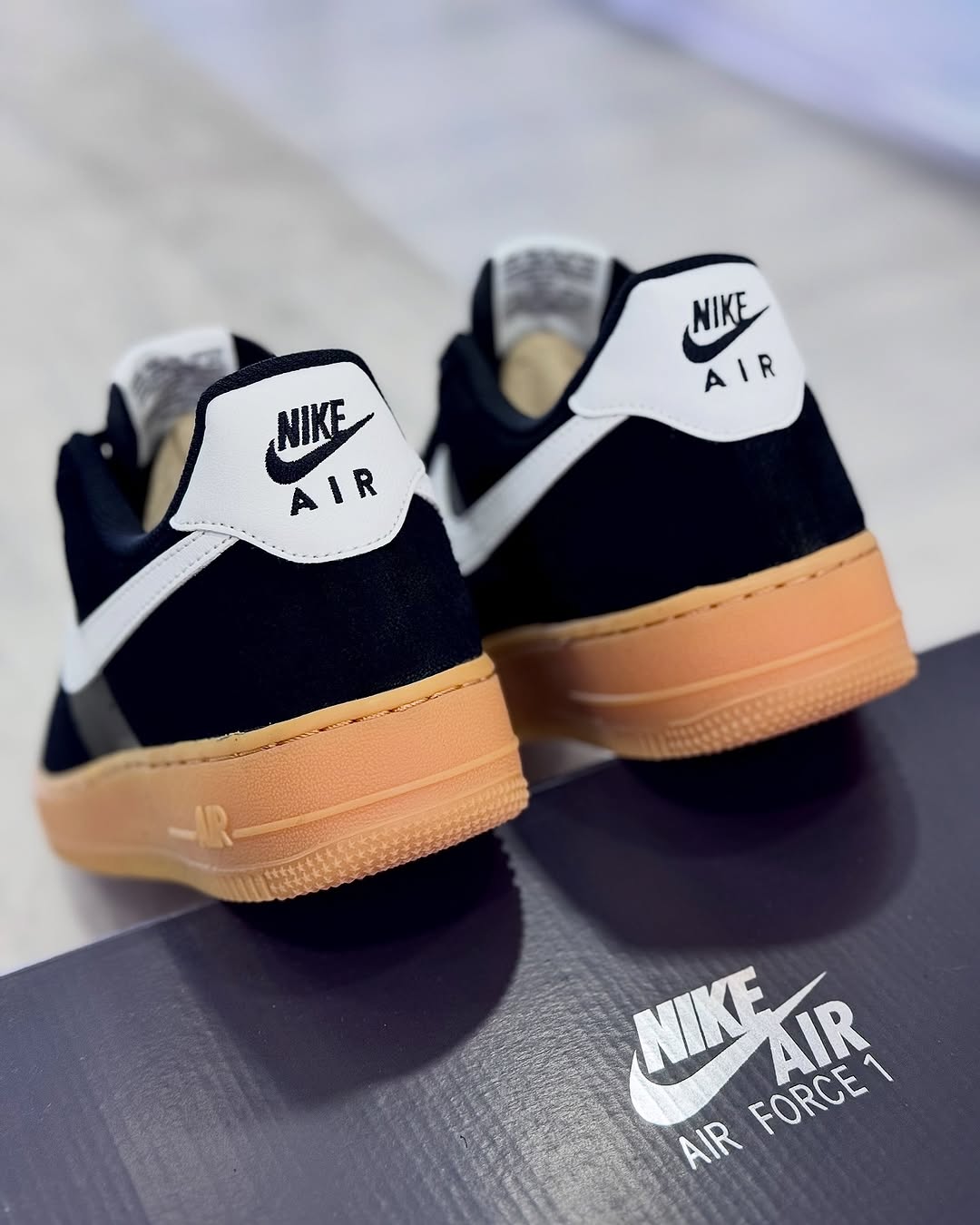 Nik_e Airforce 1 07 LV8 Black Suede (With OG Box)