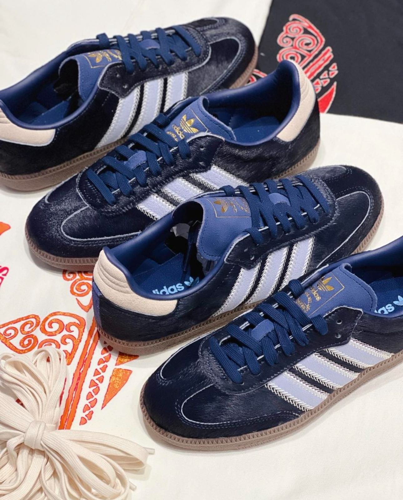 Adida s Samba Pony Hair Navy
