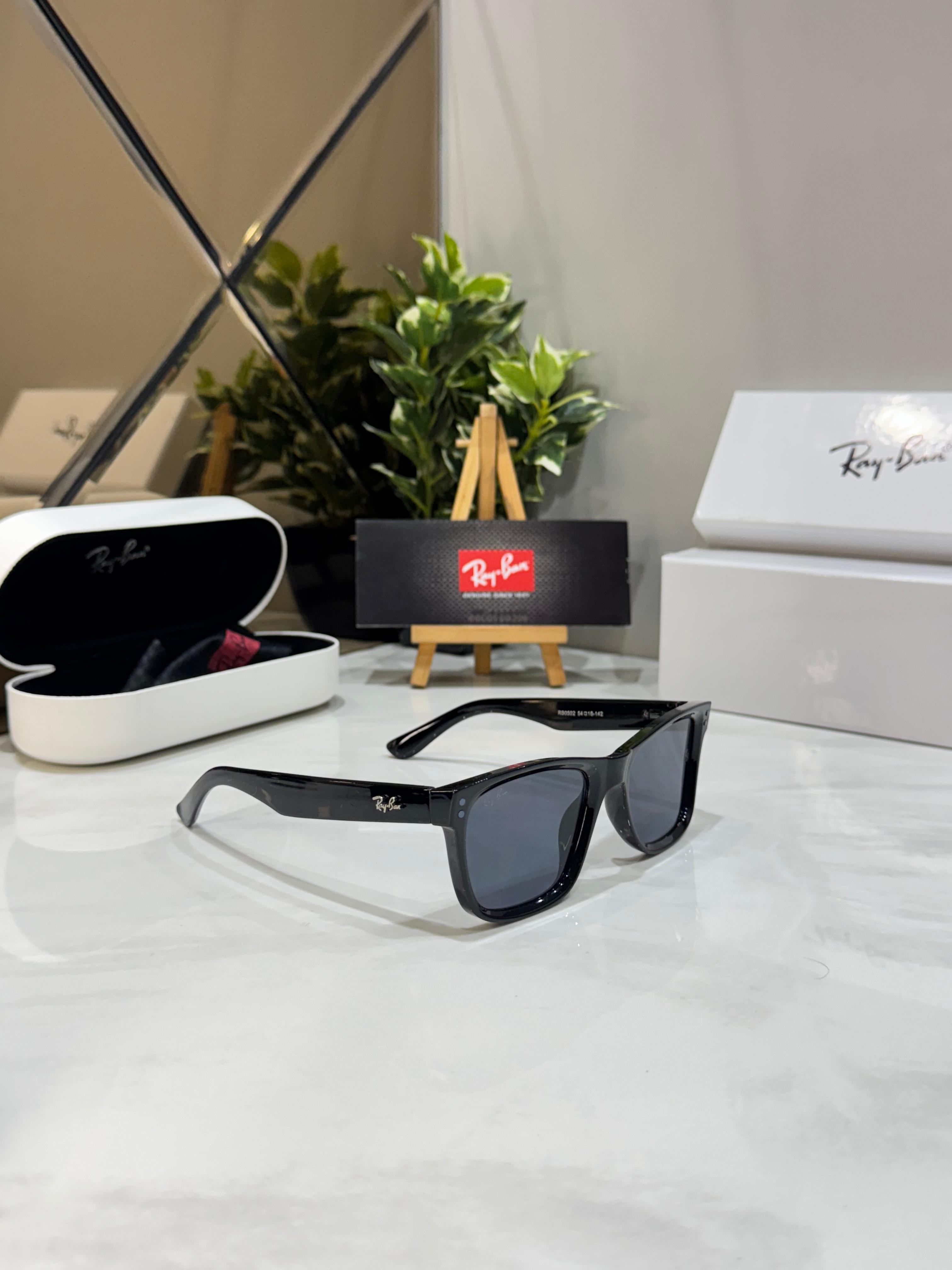 RAYBAN 0502 GLOSSY BLACK ♠️🕶️🔥
