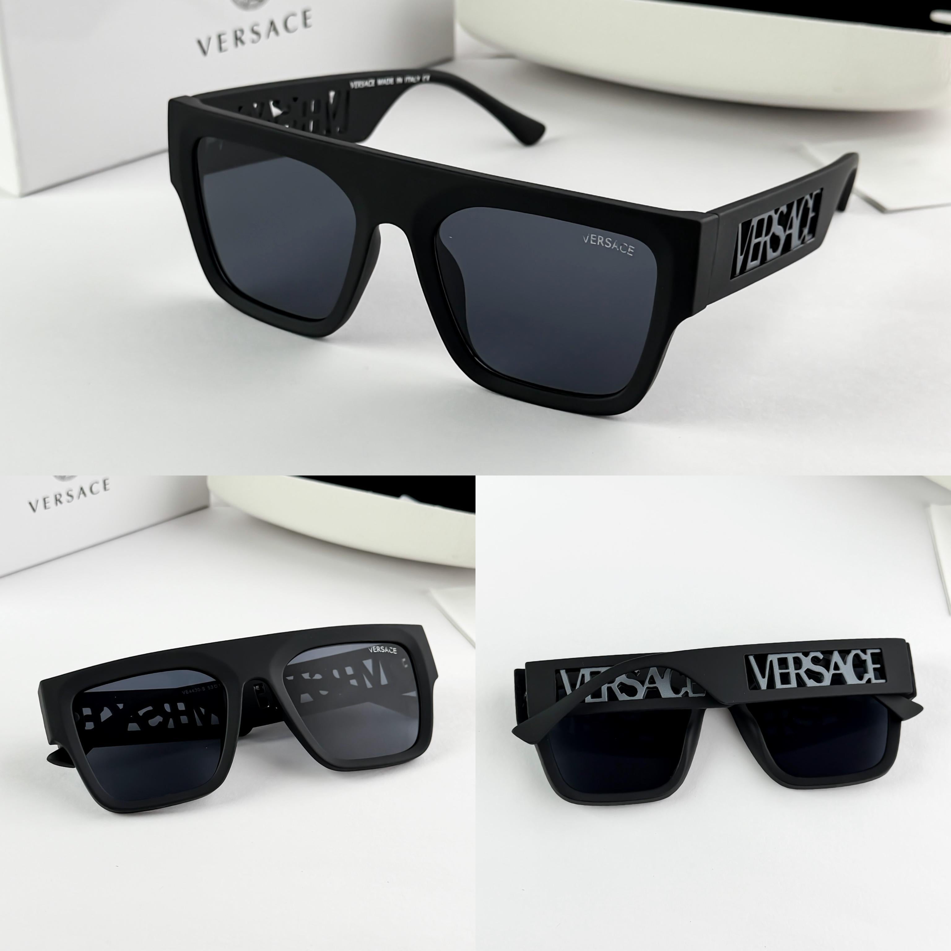 VERSACE BLACK GREY SIDE 4430