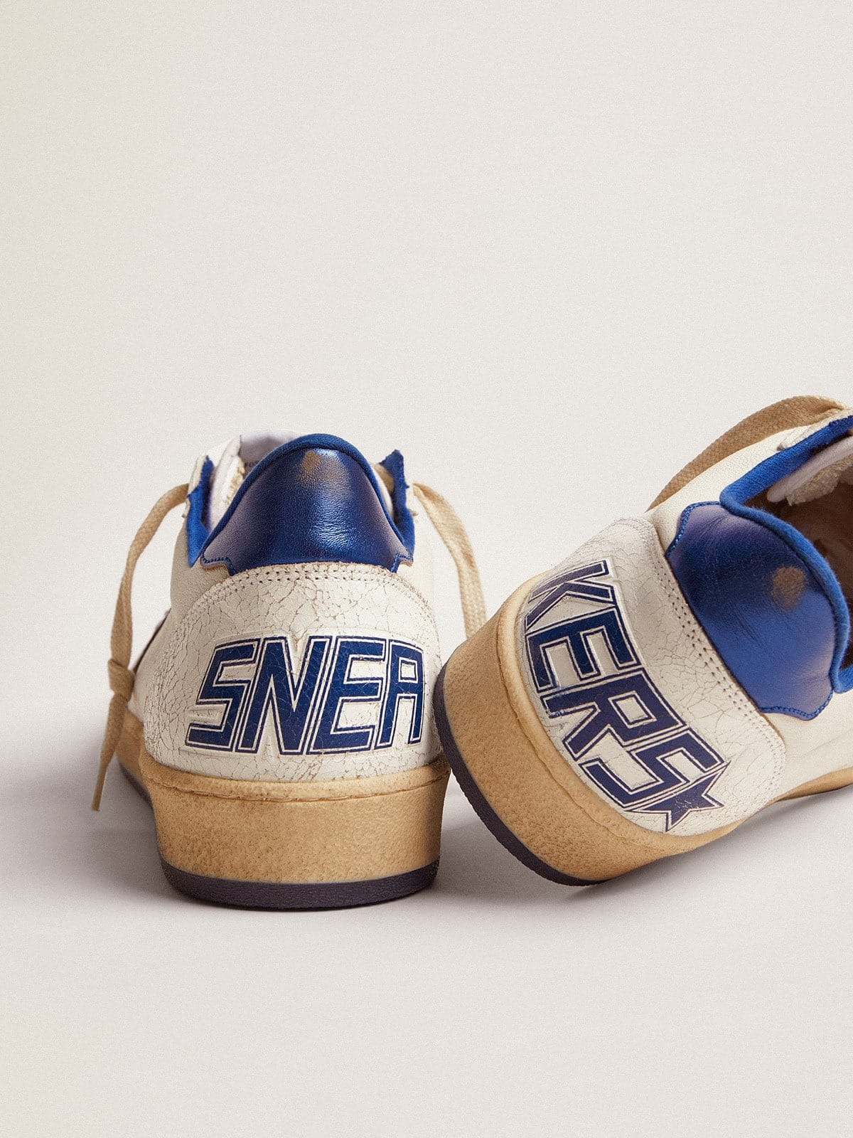 Golden Goose Ball Star Low White Bluette