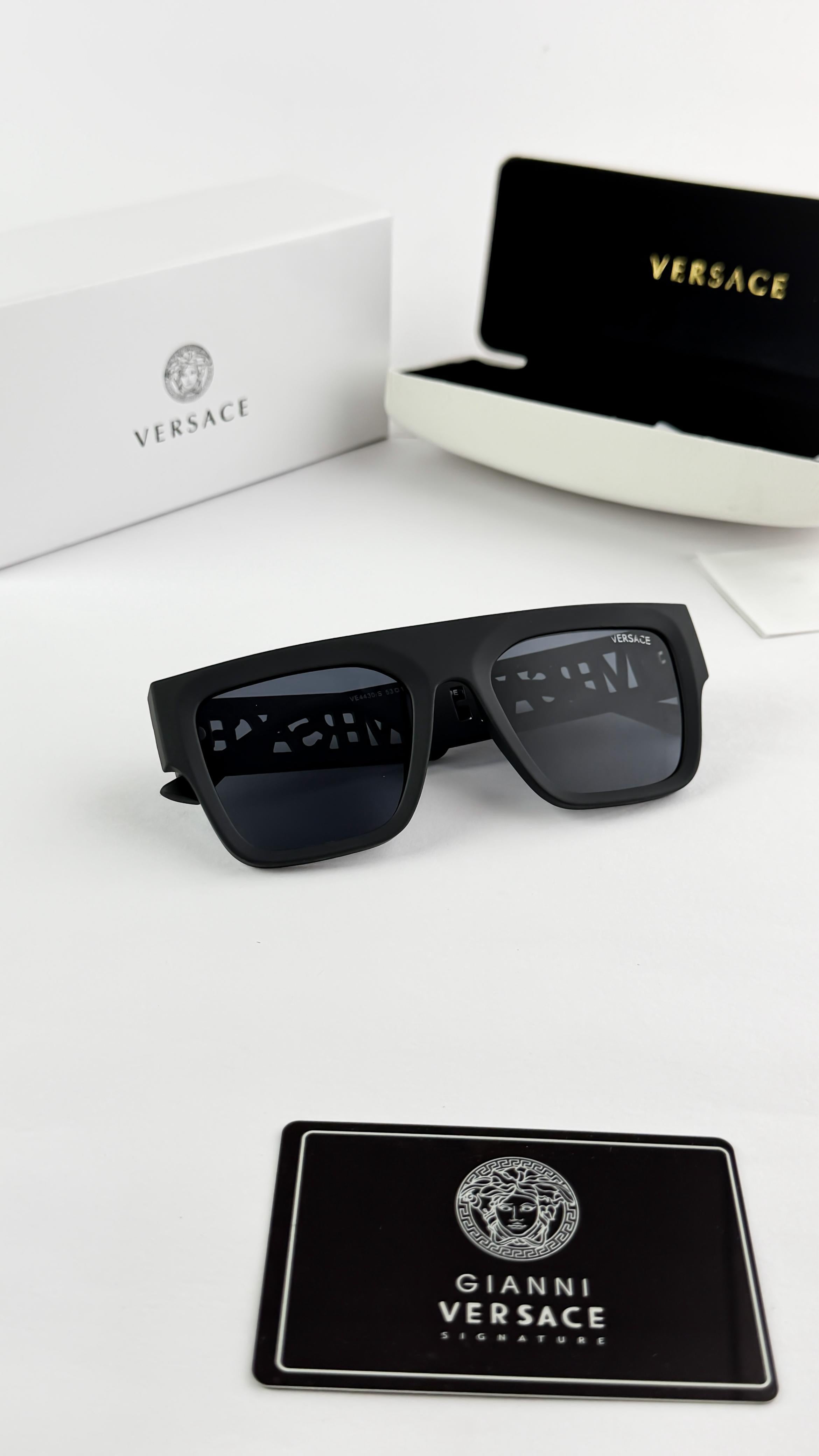 VERSACE BLACK GREY SIDE 4430