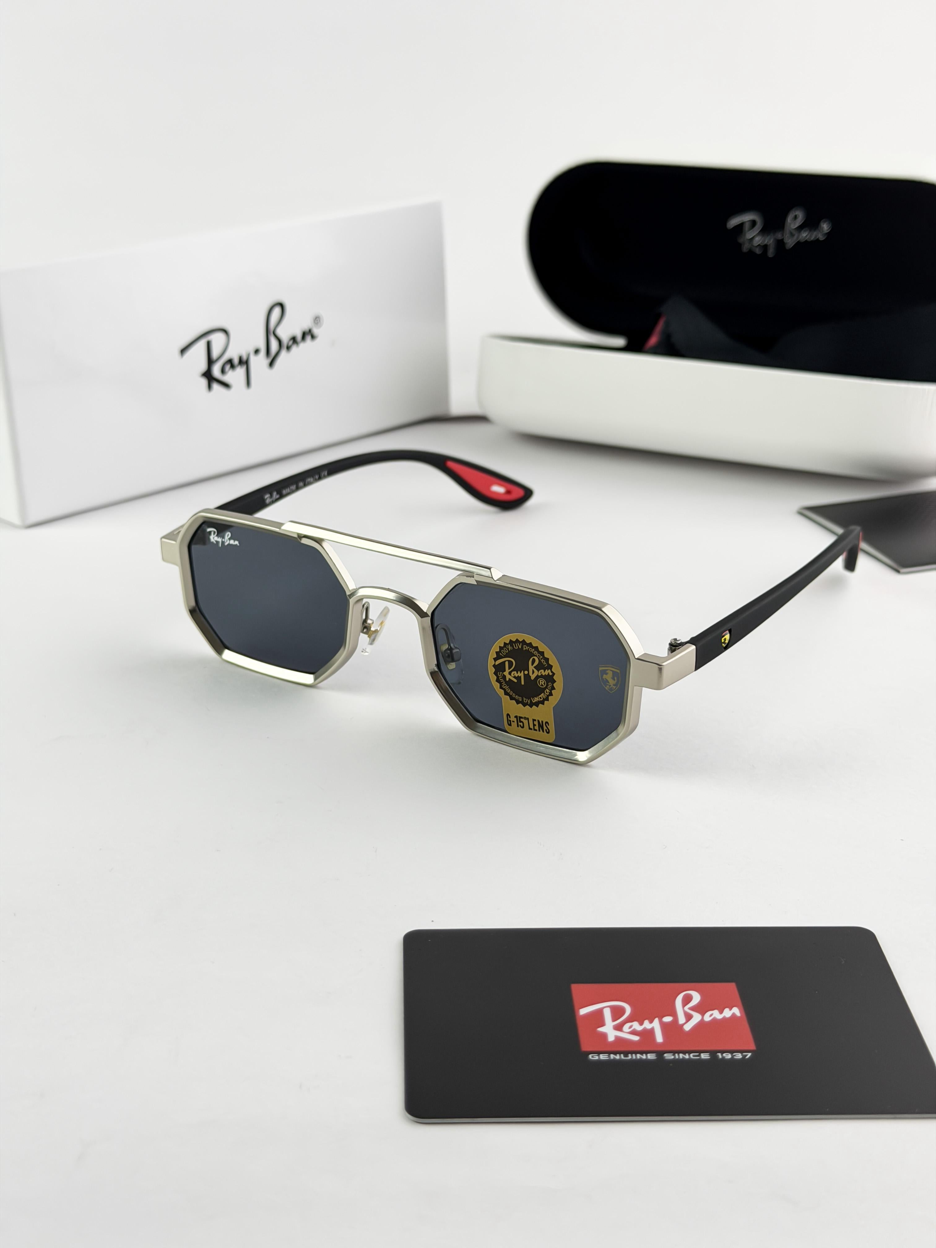 *RAYBAN 05 SILVER BLACK