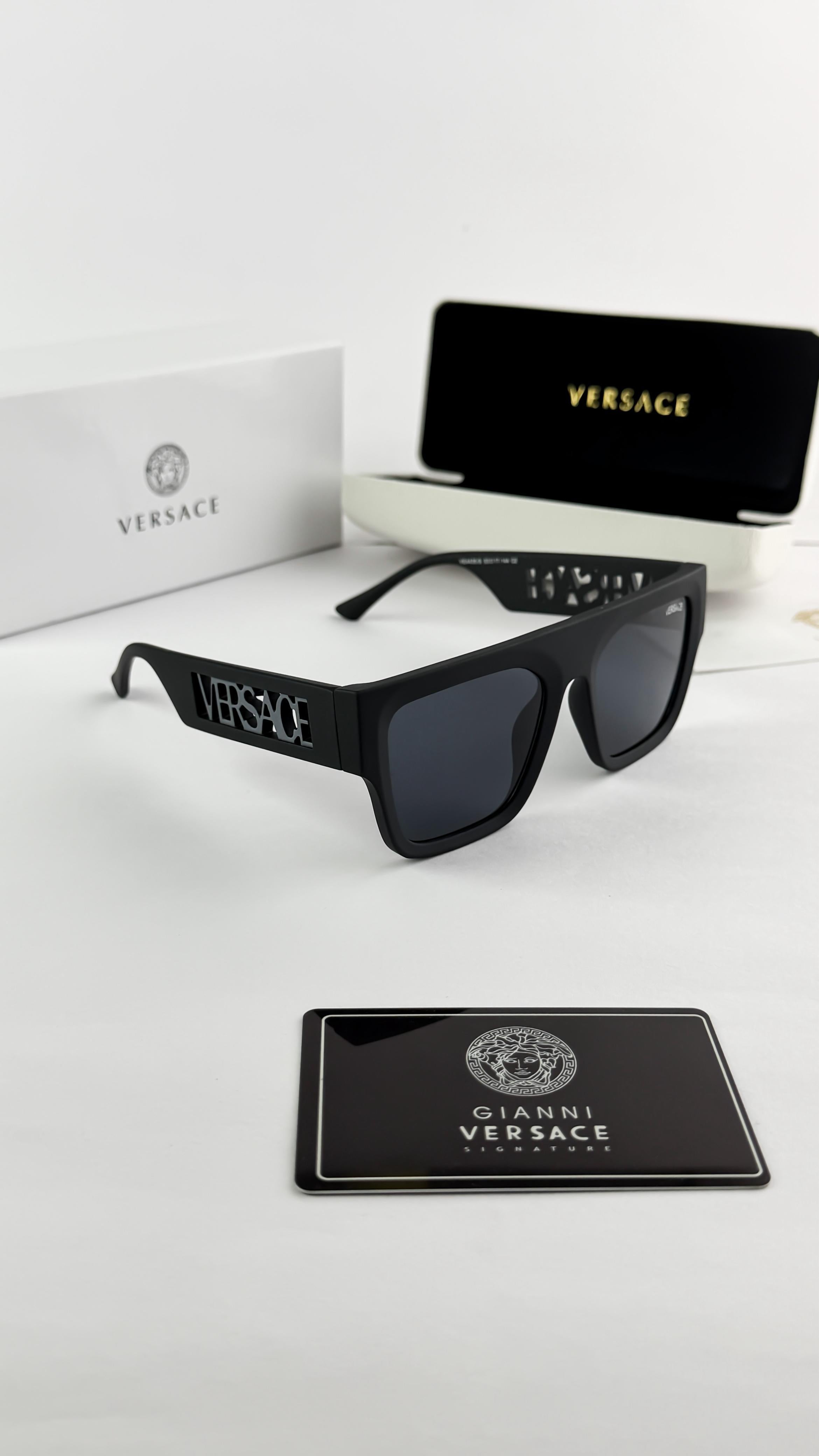 VERSACE BLACK GREY SIDE 4430