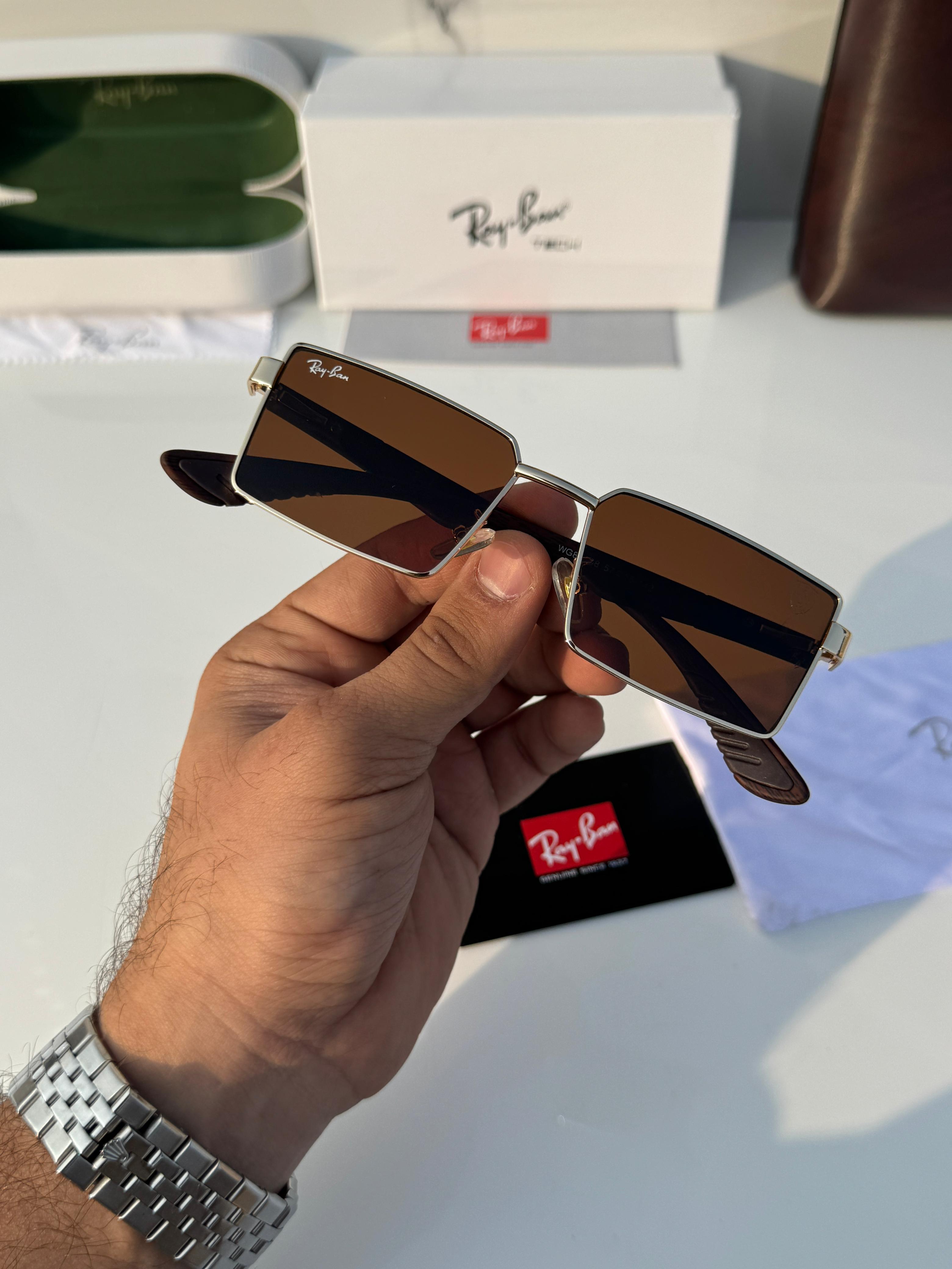 Rayban 83138 gold brown