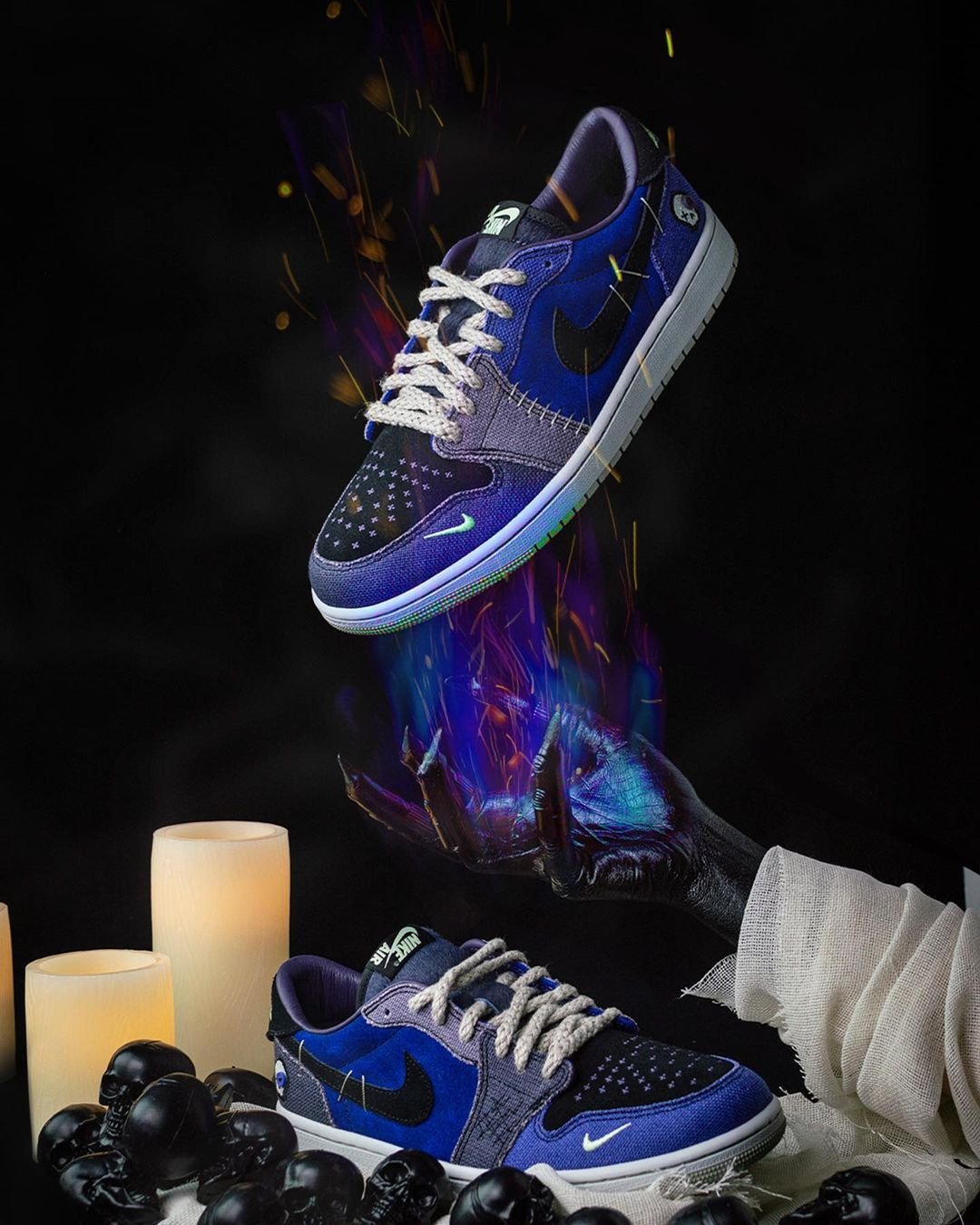 Nik_ee Air Jordan 1 Low OG X Zion Williamson Voodoo Alternate