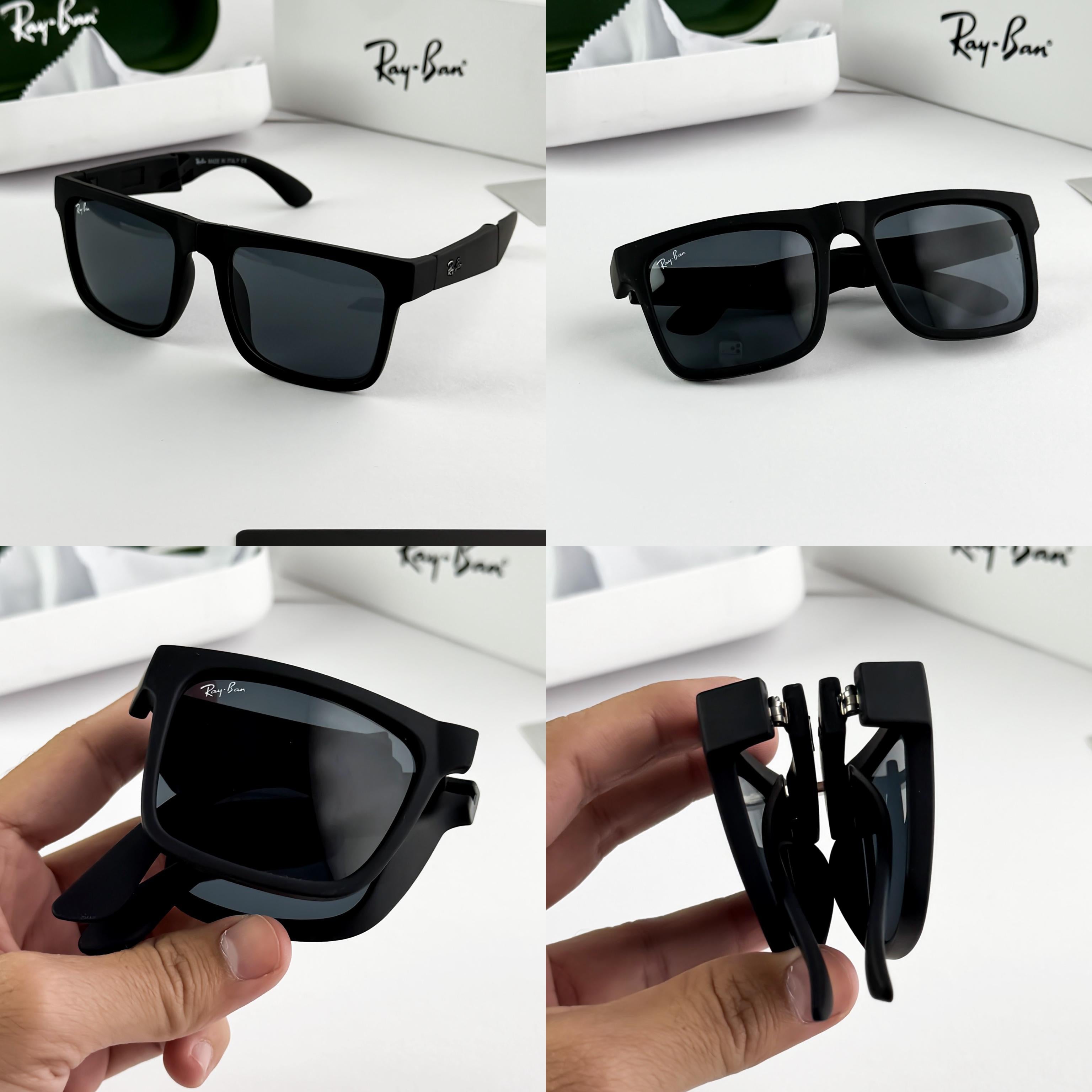 *RAYBAN BLACK FOLDABLE 4601😡😡😡SHOW YOUR PERSONALITY