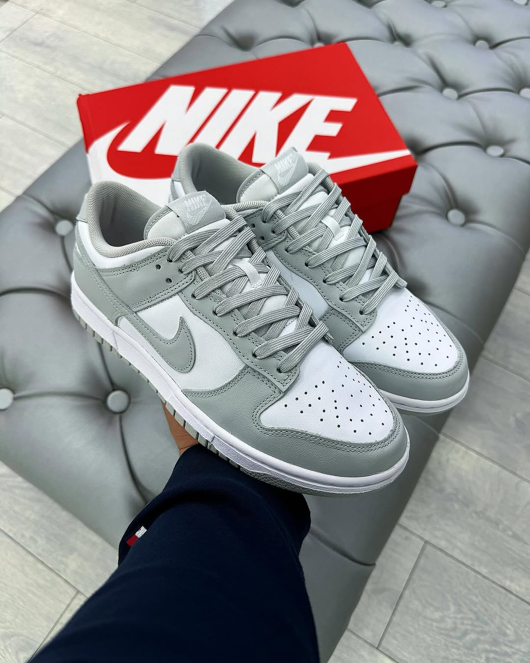 Nik_e Dunk Low Grey Fog (With OG Box