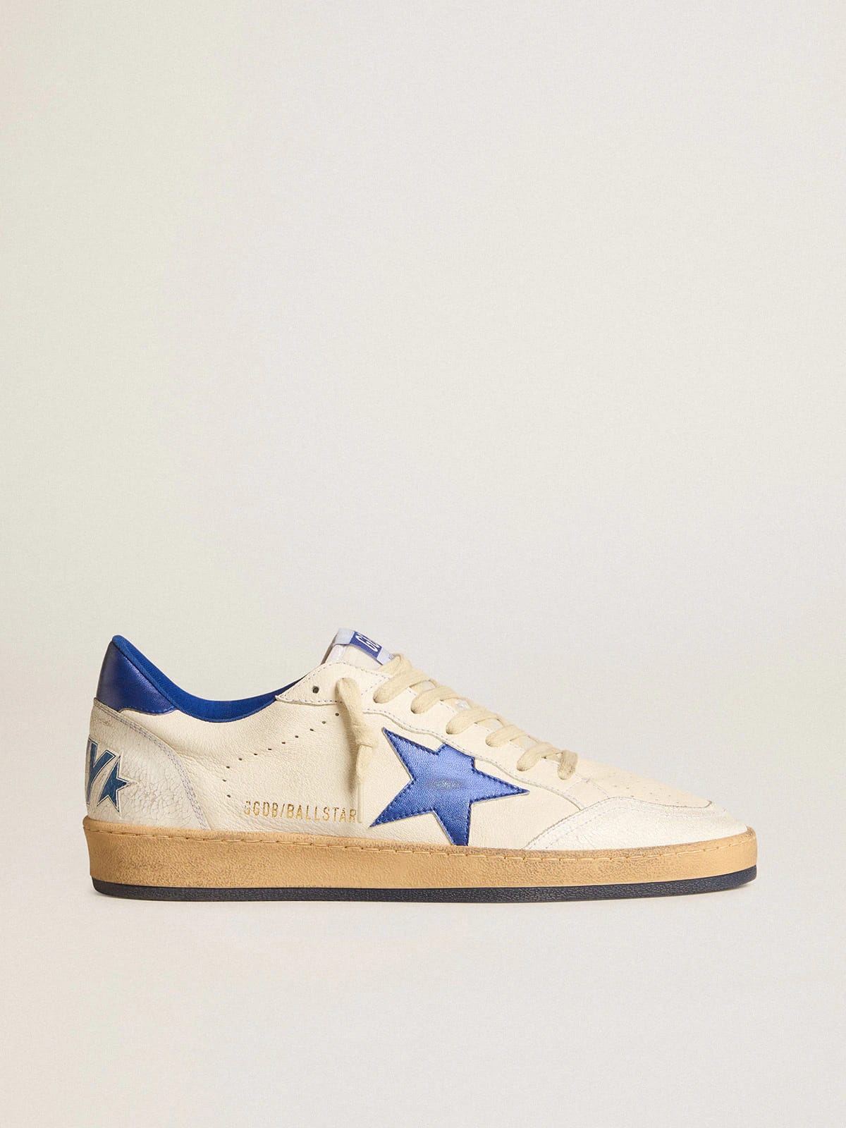 Golden Goose Ball Star Low White Bluette