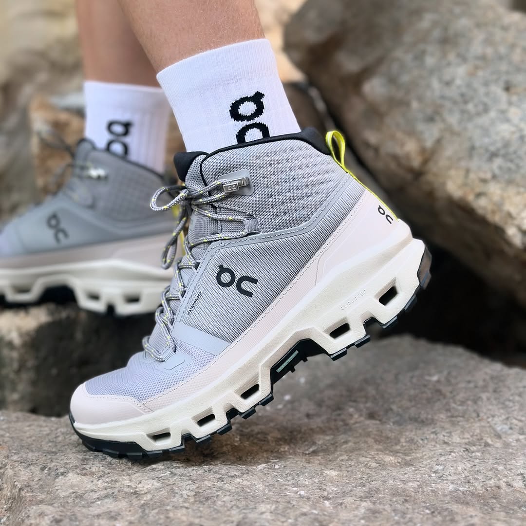 *On Running CloudRock Mid WP Hiking & Trail Alloy Ice