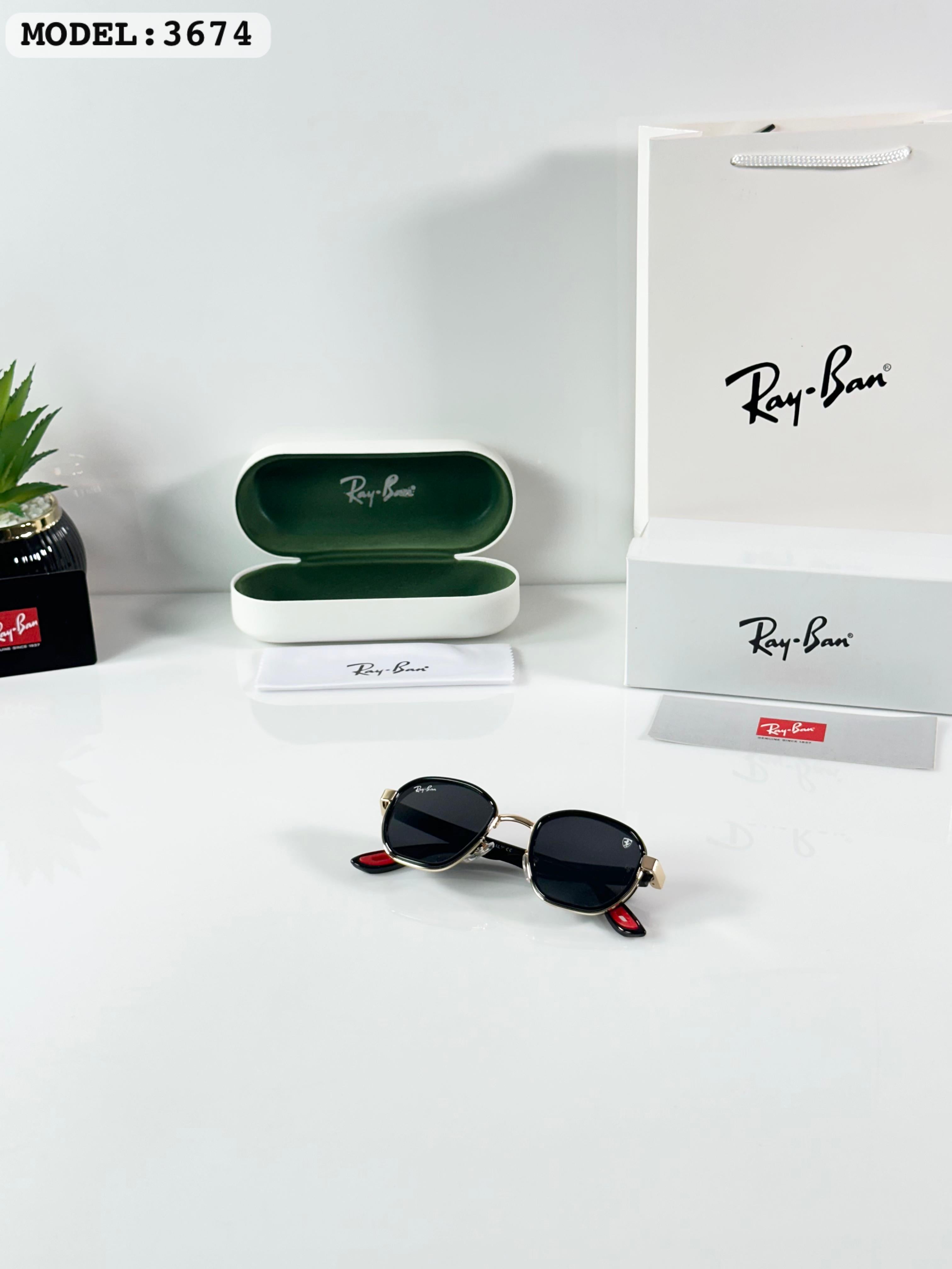 RAYBAN 3674 GOLD BLACK