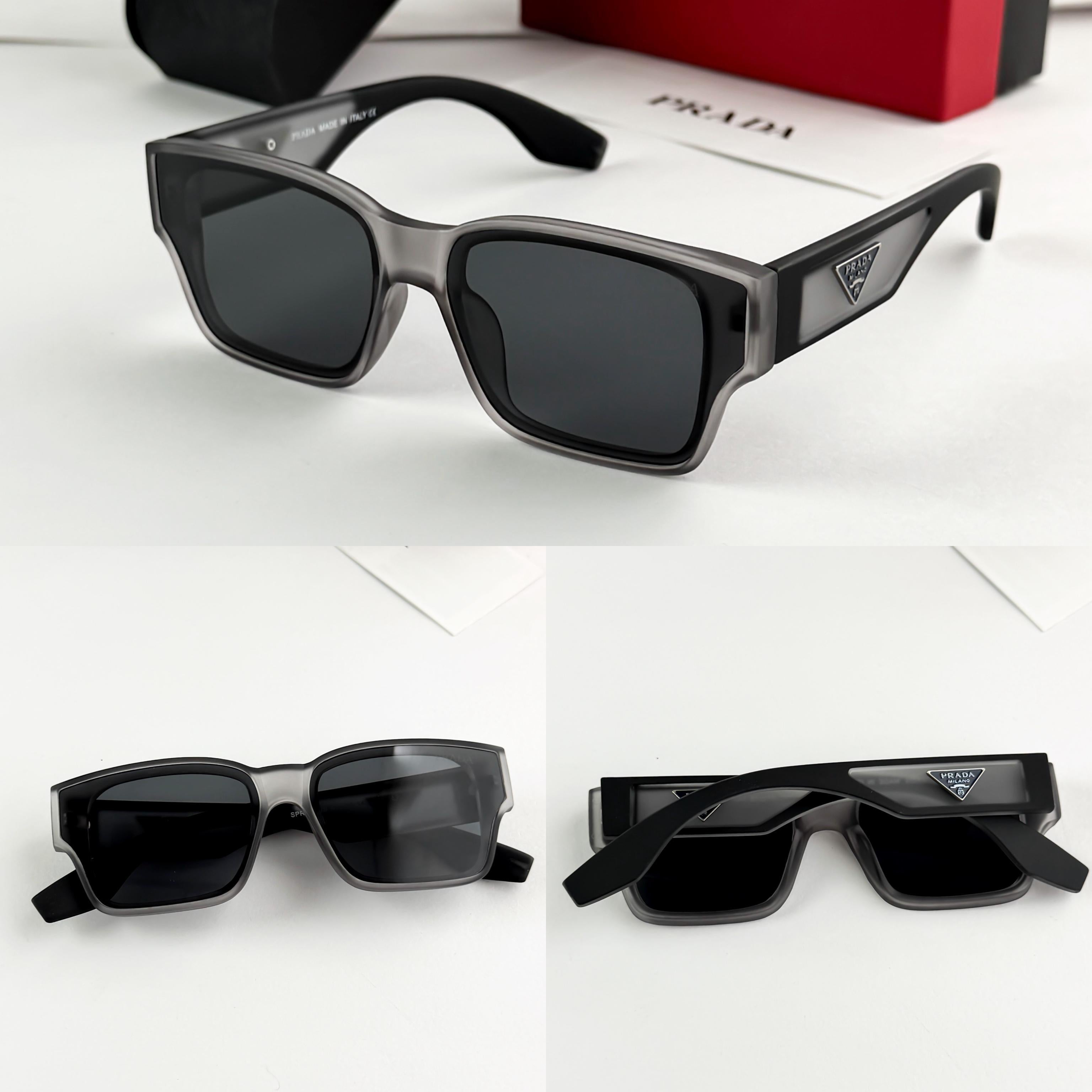 PRADA GREY BLACK 0899