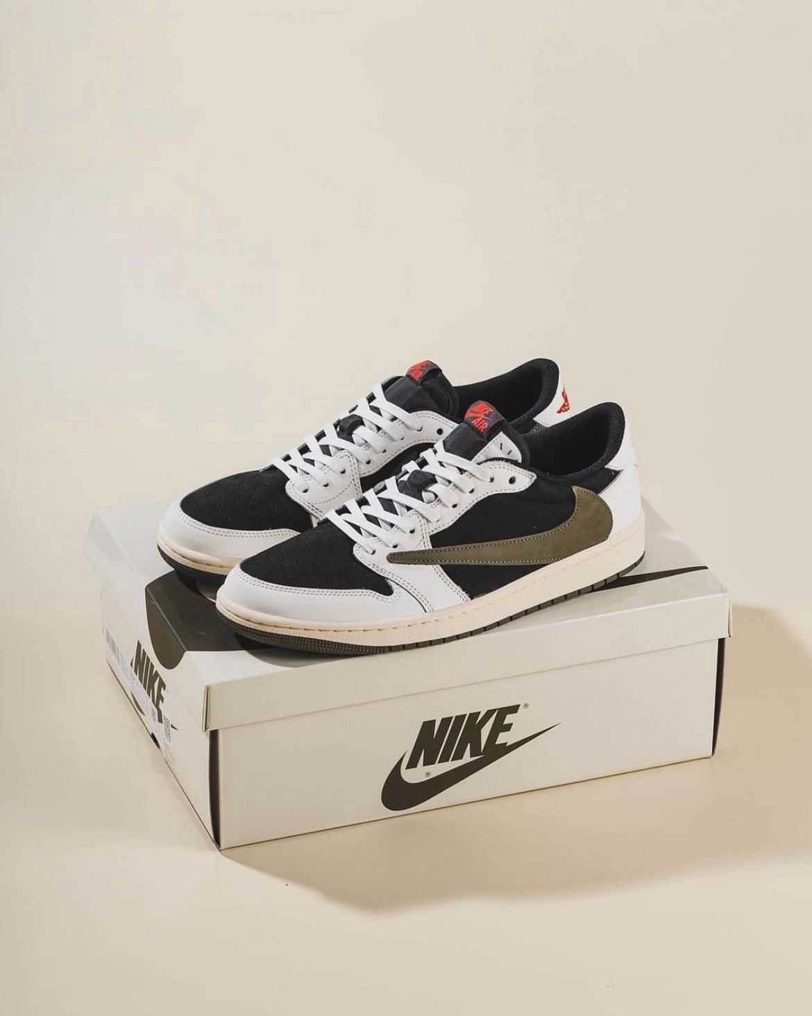 Jordan 1 Low X Travis Scott Olive Semi UA Quality