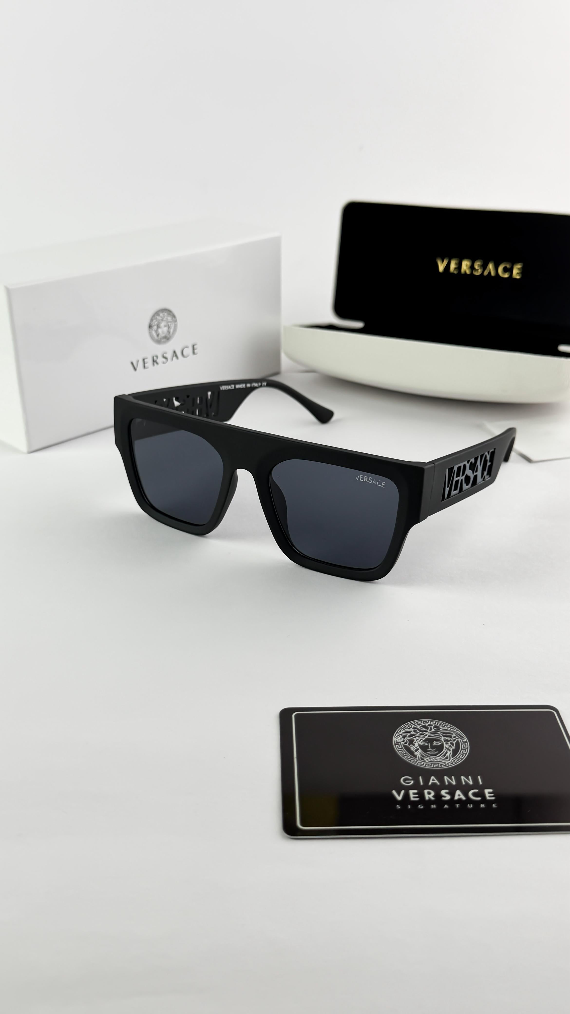 VERSACE BLACK GREY SIDE 4430